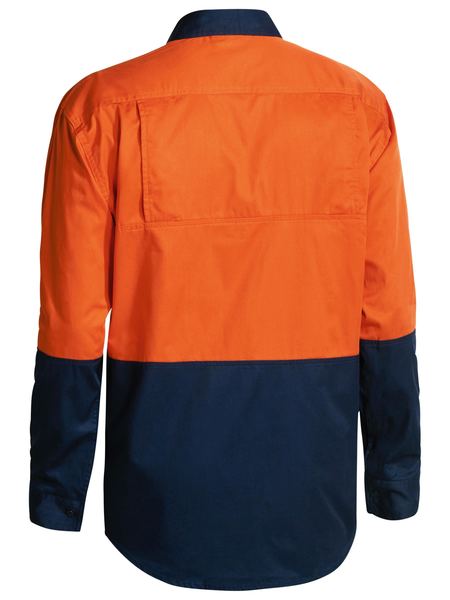 Bisley Hi Vis Cool Lightweight Drill Shirt Long Sleeve (BISBS6895)