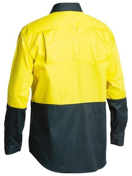 Bisley Hi Vis Cool Lightweight Drill Shirt Long Sleeve (BISBS6895)
