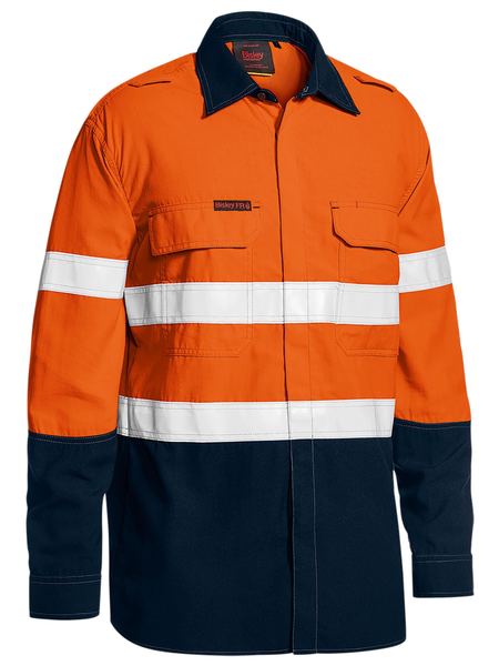Bisley Tencate Tecasafe Plus 480 Hi Vis Taped Lightweight FR Vented Shirt Long Sleeve (BISBS8237T)