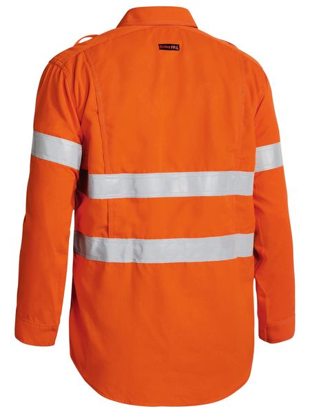 Bisley Tencate Tecasafe Plus 700 Hi Vis Taped FR Vented Shirt Long Sleeve (BISBS8081T)