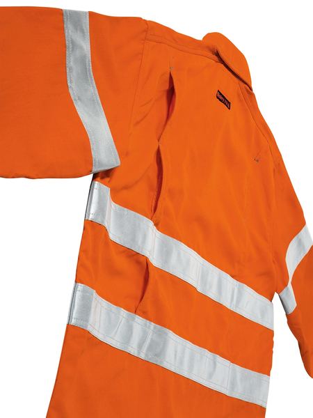 Bisley Tencate Tecasafe Plus 700 Hi Vis Taped FR Vented Shirt Long Sleeve (BISBS8081T)