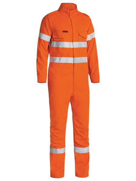Bisley Hi Vis Tencate Tecasafe Plus 700 Taped FR Vented Coverall (BISBC8085T)