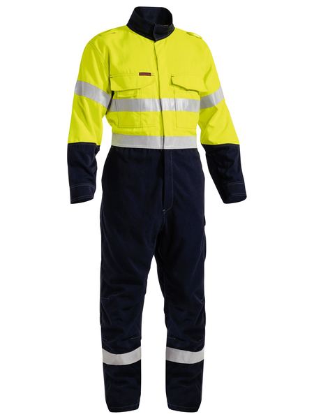 Bisley Hi Vis Tencate Tecasafe Plus 700 Taped FR Vented Coverall (BISBC8086T)