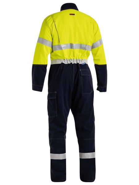 Bisley Hi Vis Tencate Tecasafe Plus 700 Taped FR Vented Coverall (BISBC8086T)