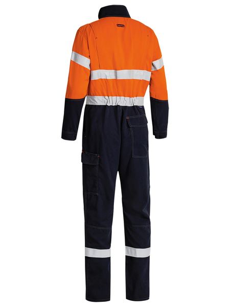 Bisley Hi Vis Tencate Tecasafe Plus 700 Taped FR Vented Coverall (BISBC8086T)