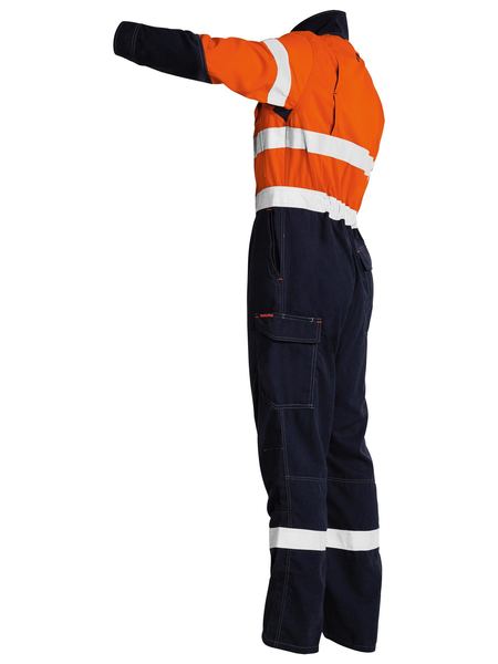 Bisley Hi Vis Tencate Tecasafe Plus 700 Taped FR Vented Coverall (BISBC8086T)