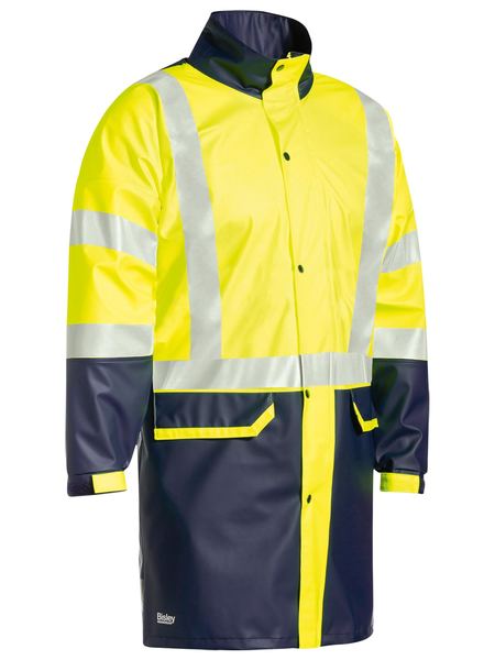 Bisley Hi Vis Taped Stretch PU Rain Coat (BISBJ6935HT)