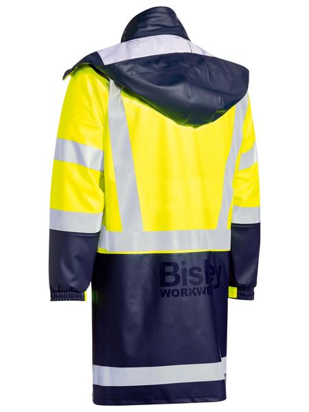 Bisley Hi Vis Taped Stretch PU Rain Coat (BISBJ6935HT)