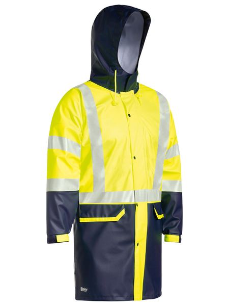 Bisley Hi Vis Taped Stretch PU Rain Coat (BISBJ6935HT)