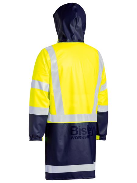 Bisley Hi Vis Taped Stretch PU Rain Coat (BISBJ6935HT)