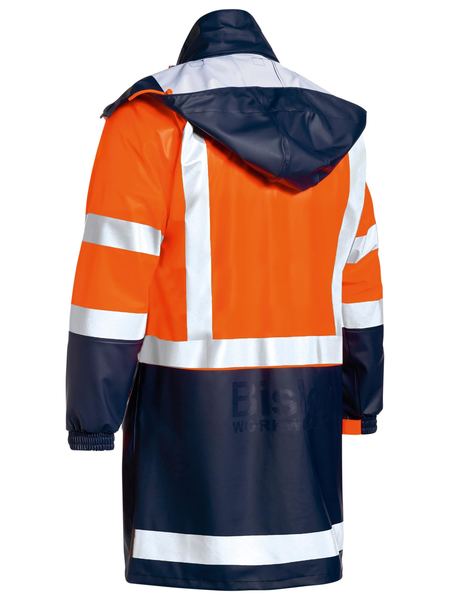 Bisley Hi Vis Taped Stretch PU Rain Coat (BISBJ6935HT)