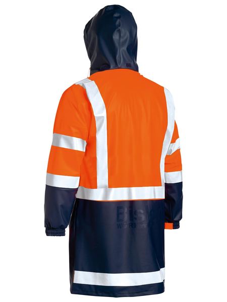Bisley Hi Vis Taped Stretch PU Rain Coat (BISBJ6935HT)