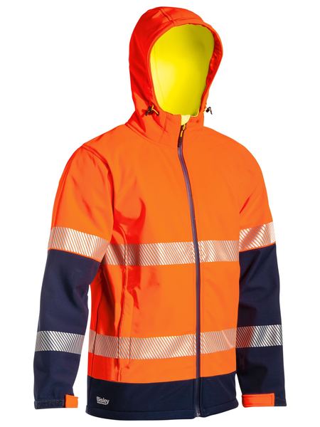 Bisley Hi Vis Taped Ripstop Bonded Fleece Jacket (BISBJ6934T)