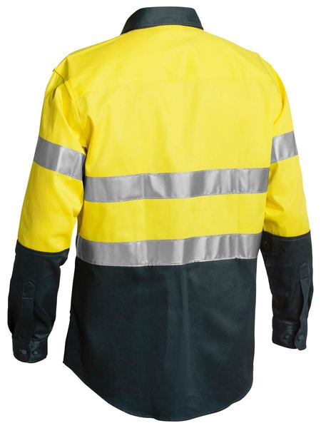 Bisley Hi Vis Taped Drill Shirt Long Sleeve (BISBT6456)