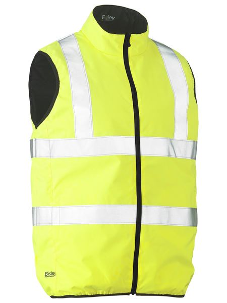 Bisley Hi Vis Taped Reversible Puffer Vest (BISBV0330HT)