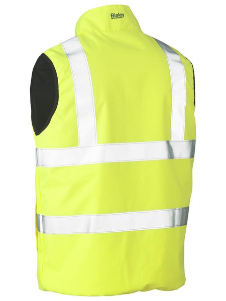 Bisley Hi Vis Taped Reversible Puffer Vest (BISBV0330HT)