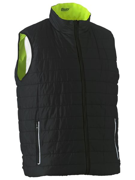 Bisley Hi Vis Taped Reversible Puffer Vest (BISBV0330HT)