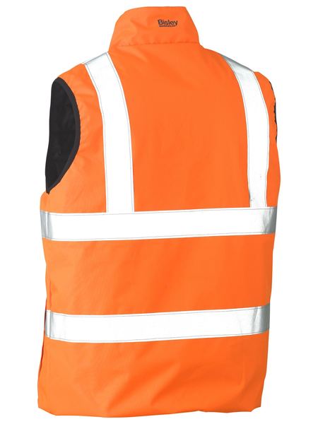 Bisley Hi Vis Taped Reversible Puffer Vest (BISBV0330HT)