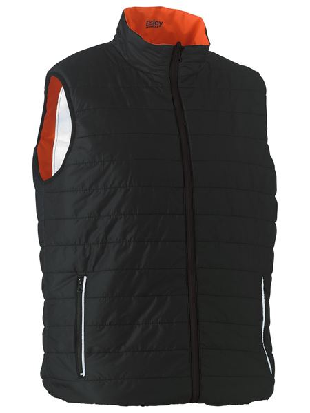 Bisley Hi Vis Taped Reversible Puffer Vest (BISBV0330HT)