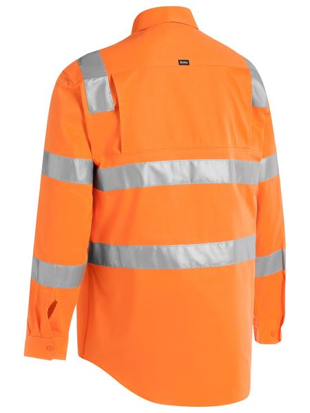 Bisley Hi Vis Taped Biomotion Cool Lightweight Shirt Long Sleeve (BISBS6016T)