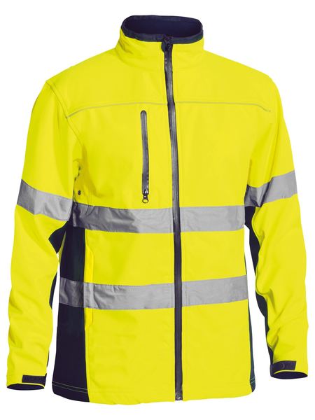Bisley Hi Vis Taped Soft Shell Jacket (BISBJ6059T)