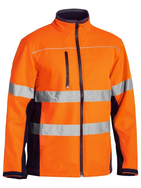 Bisley Hi Vis Taped Soft Shell Jacket (BISBJ6059T)