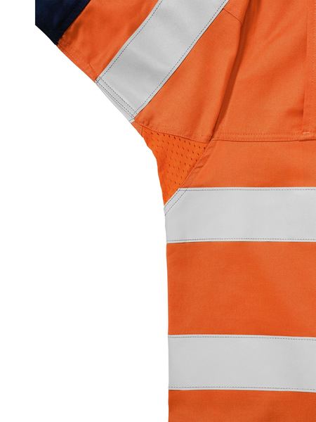 Bisley Hi Vis Taped Industrial Cool Vented Shirt Long Sleeve (BISBS6448T)