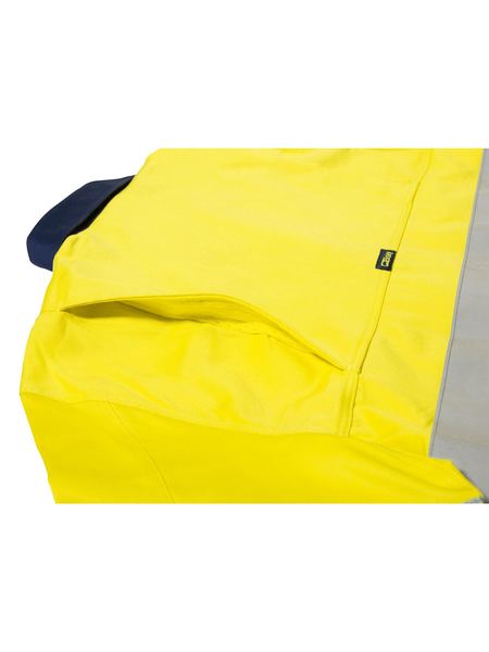 Bisley Hi Vis Taped Industrial Cool Vented Shirt Long Sleeve (BISBS6448T)