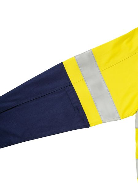 Bisley Hi Vis Taped Industrial Cool Vented Shirt Long Sleeve (BISBS6448T)