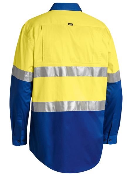 Bisley Hi Vis Taped Cool Lightweight Shirt Long Sleeve (BISBS6696T)