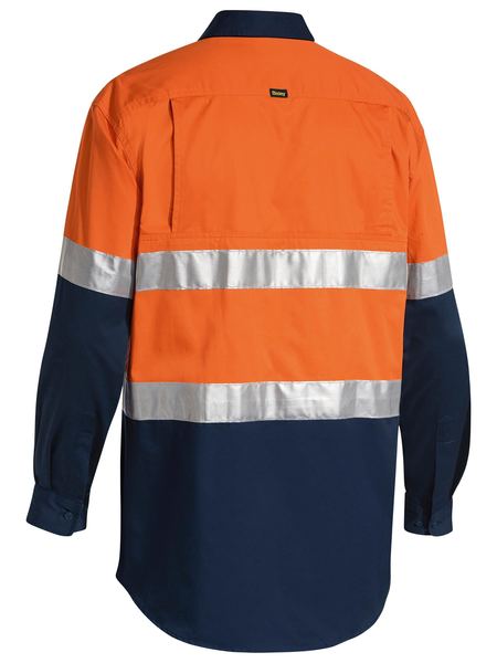 Bisley Hi Vis Taped Cool Lightweight Shirt Long Sleeve (BISBS6696T)