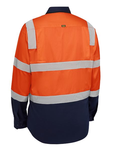 Bisley Hi Vis Taped Biomotion Cool Lightweight Vented Shirt Long Sleeve (BISBS6396T) - Best Buy Trade Supplies