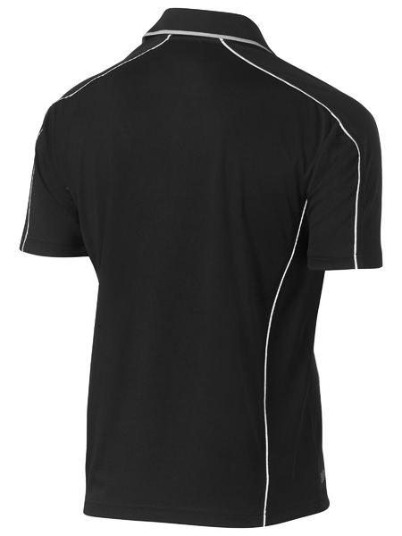 Bisley Cool Mesh Polo with Reflective Piping Short Sleeve (BISBK1425)