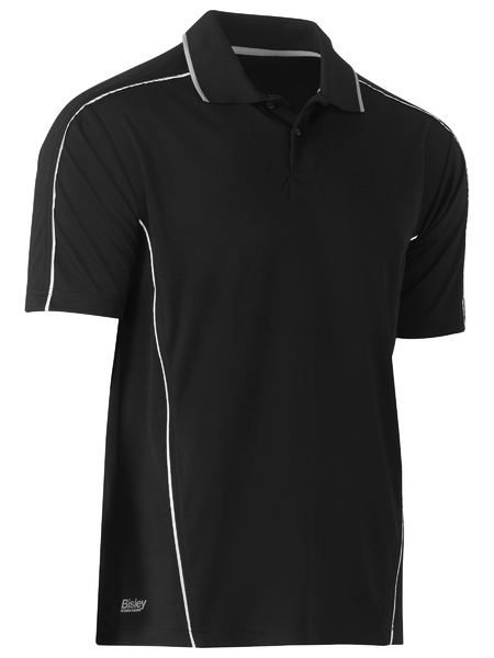 Bisley Cool Mesh Polo with Reflective Piping Short Sleeve (BISBK1425)