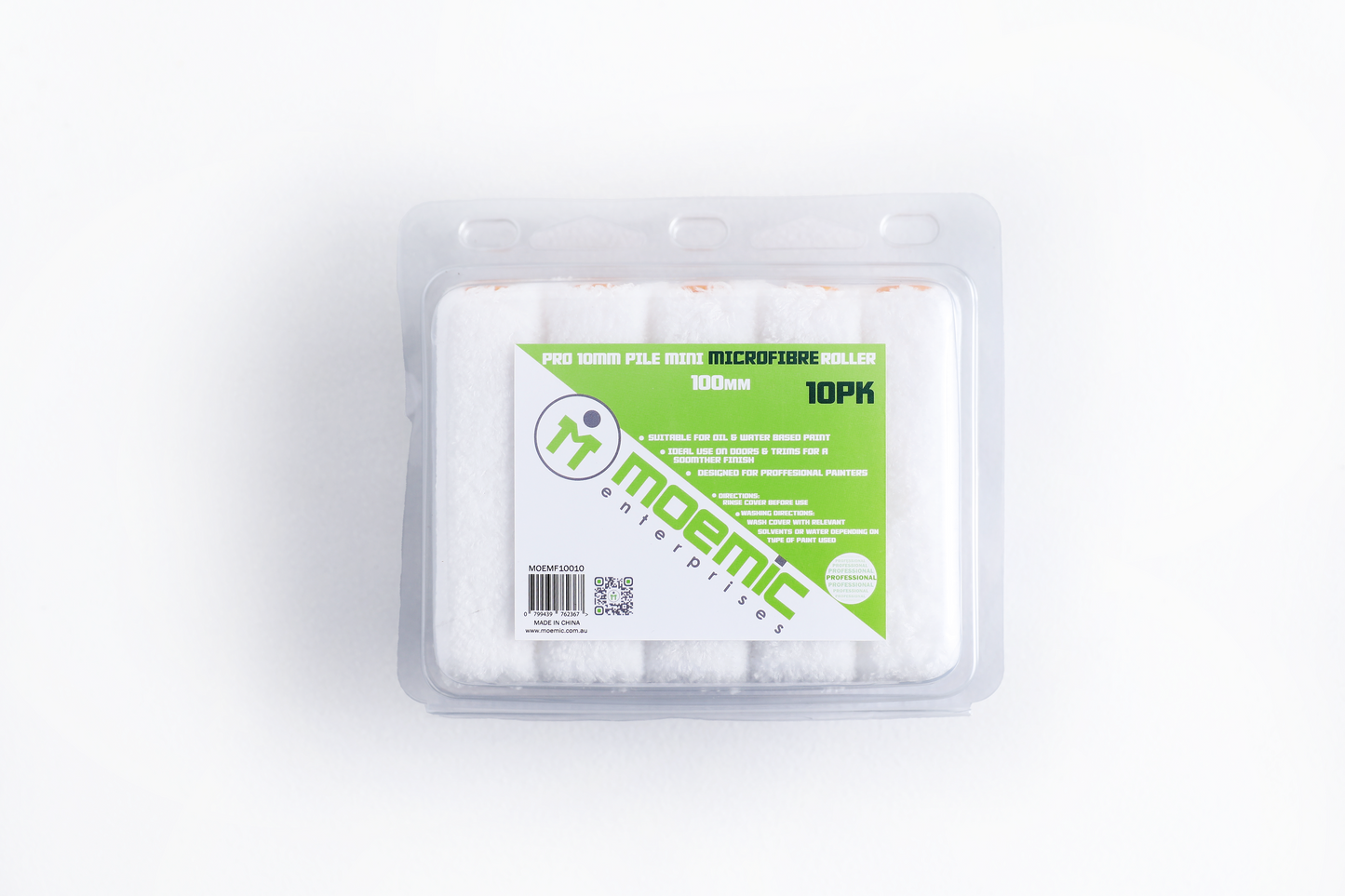 Moemic 10mm Pile Mini Microfibre Roller 100mm