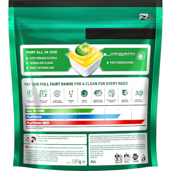 Fairy All In One Dishwashing Tablets 90 Pack