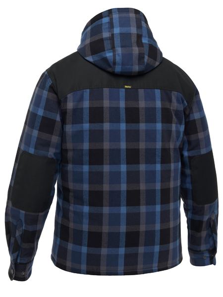 Bisley Contrast Check Zip Front Hoodie (BISBJ6703)