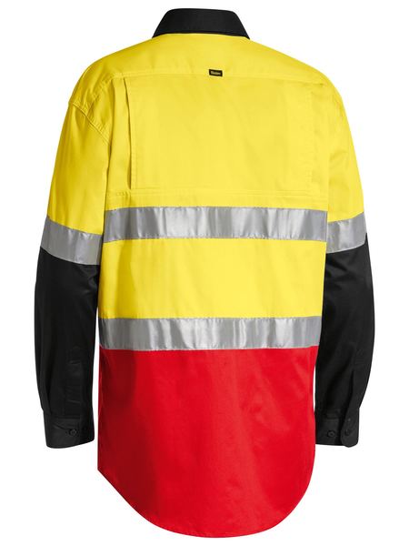 Bisley Hi Vis Taped Cool Lightweight Shirt Long Sleeve (BISBS6697T)