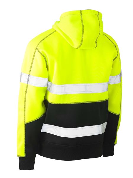 Bisley Hi Vis Taped Two Tone Fleece Hoodie Pullover (BISBK6619T)