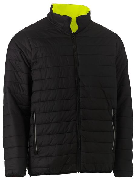 Bisley Hi Vis Taped Reversible Puffer Jacket (BISBJ6350HT)