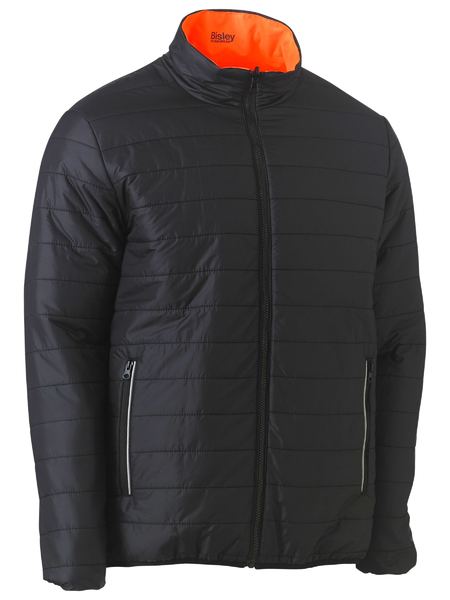 Bisley Hi Vis Taped Reversible Puffer Jacket (BISBJ6350HT)