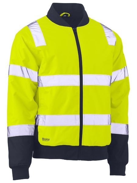 Bisley Hi Vis Taped Bomber Jacket with Padded Lining (BISBJ6730T)