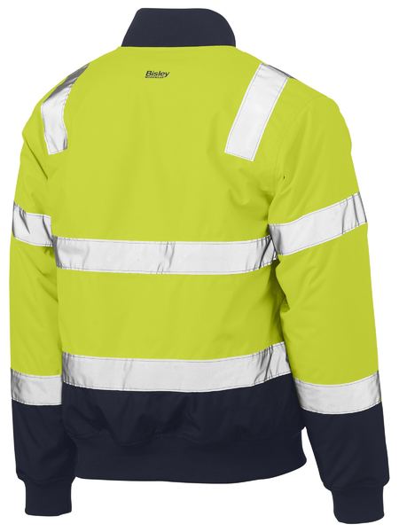 Bisley Hi Vis Taped Bomber Jacket with Padded Lining (BISBJ6730T)