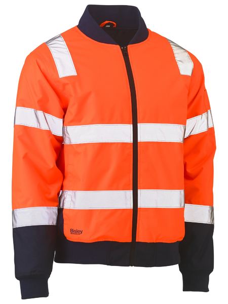Bisley Hi Vis Taped Bomber Jacket with Padded Lining (BISBJ6730T)