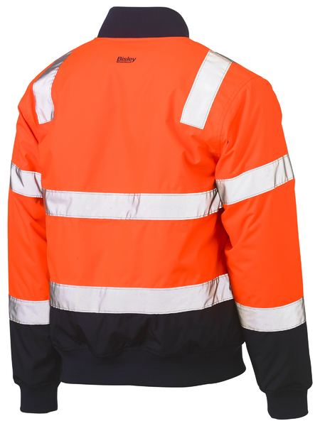Bisley Hi Vis Taped Bomber Jacket with Padded Lining (BISBJ6730T)