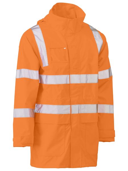 Bisley Hi Vis Taped VIC Rail Wet Weather Jacket (BISBJ6964T)