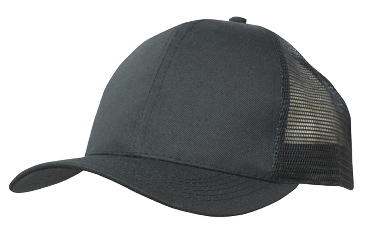 Recycled Breathable Poly Twill with Mesh Back Cap (HWS3982)