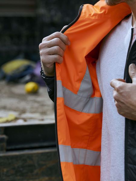 Bisley Hi Vis Taped Reversible Puffer Jacket (BISBJ6350HT)