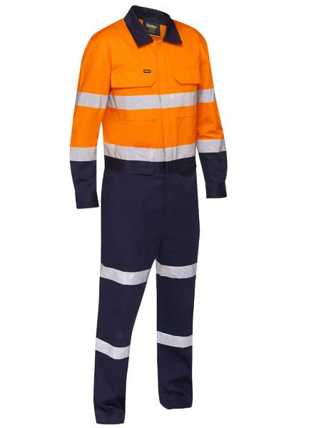 Bisley Hi Vis Taped Coverall with Waist Zip Opening (BISBC6066T)