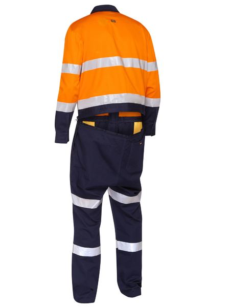 Bisley Hi Vis Taped Coverall with Waist Zip Opening (BISBC6066T)
